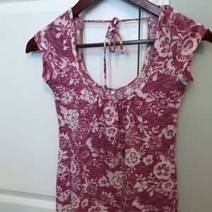 Adorable Pink Floral Top